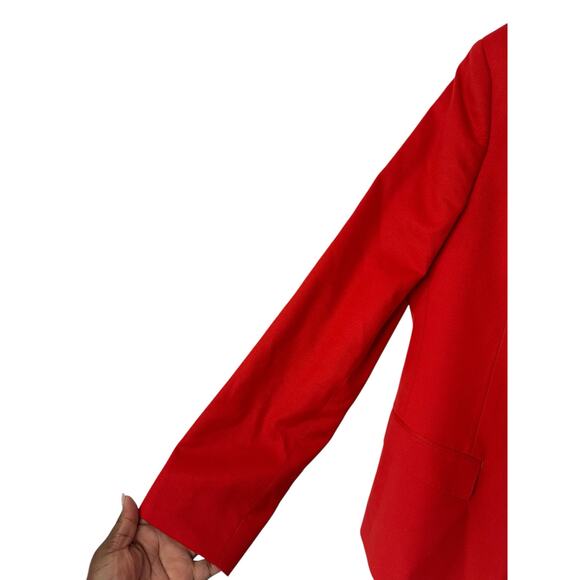 J.Crew Orange Women's Preppy Academia Italian Wool Flannel Ludlow Blazer Size 10 - Picture 8 of 15